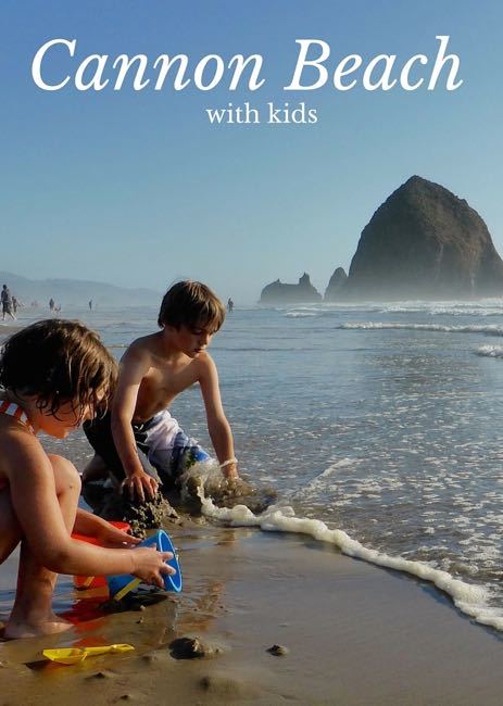 Cannon Beach with toddler