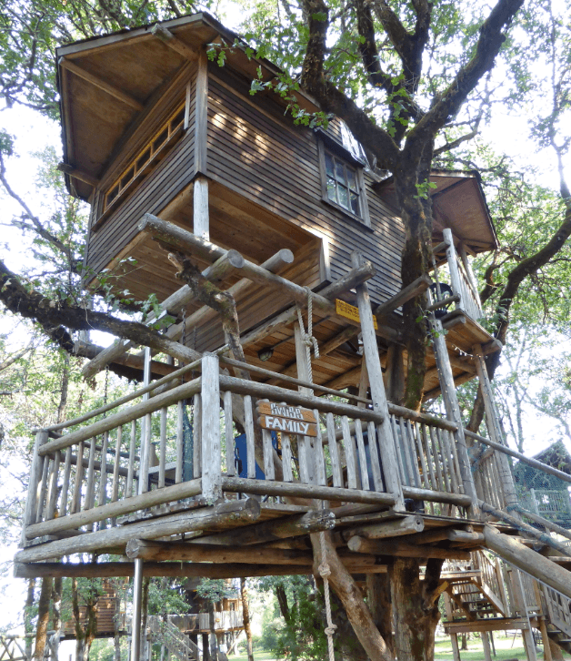 A unique stay with the kids in an Oregon tree house