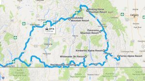 Powder Highway Map - pint size pilot