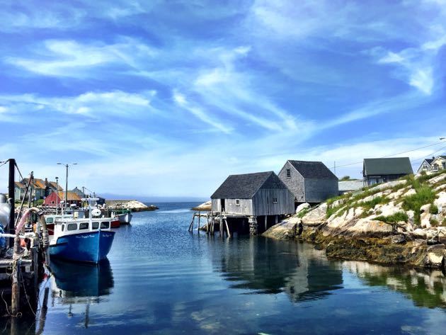 Peggy's Cove with toddler