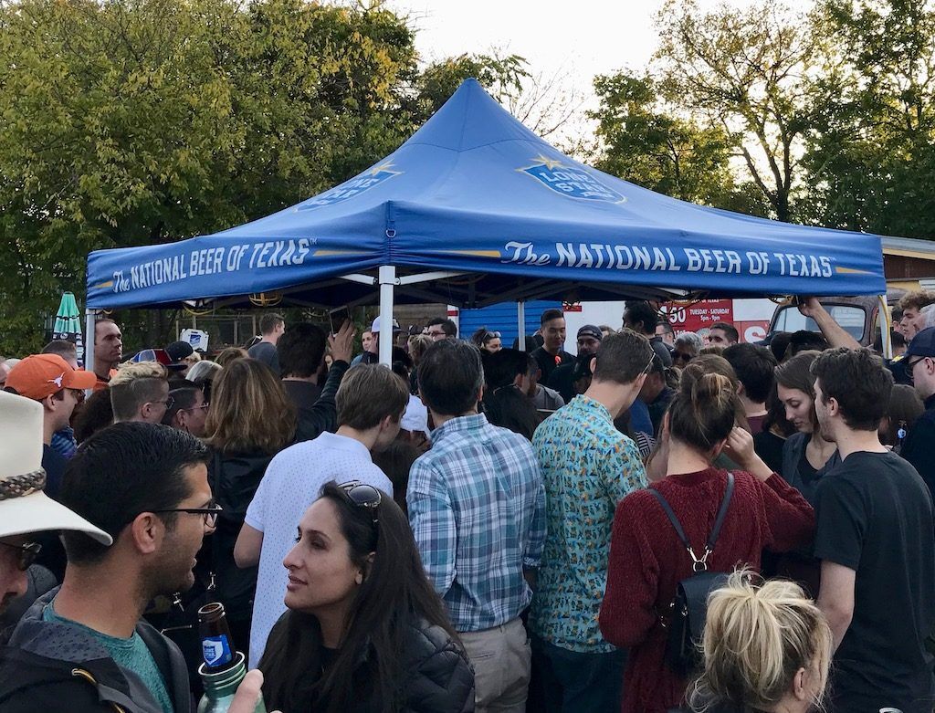 Crowds at Little Longhorn Saloon Austin