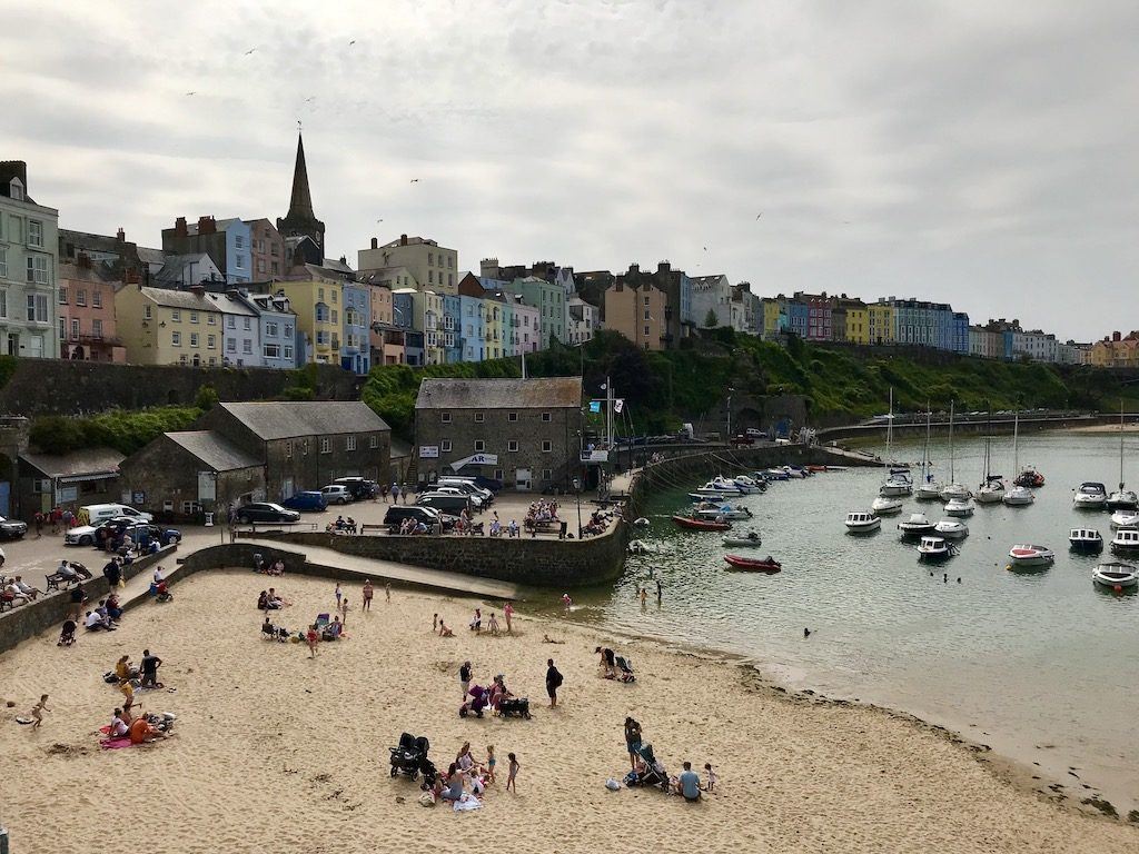 Beach in Tenby, Wales