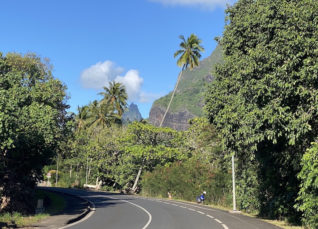 Biking on Moorea