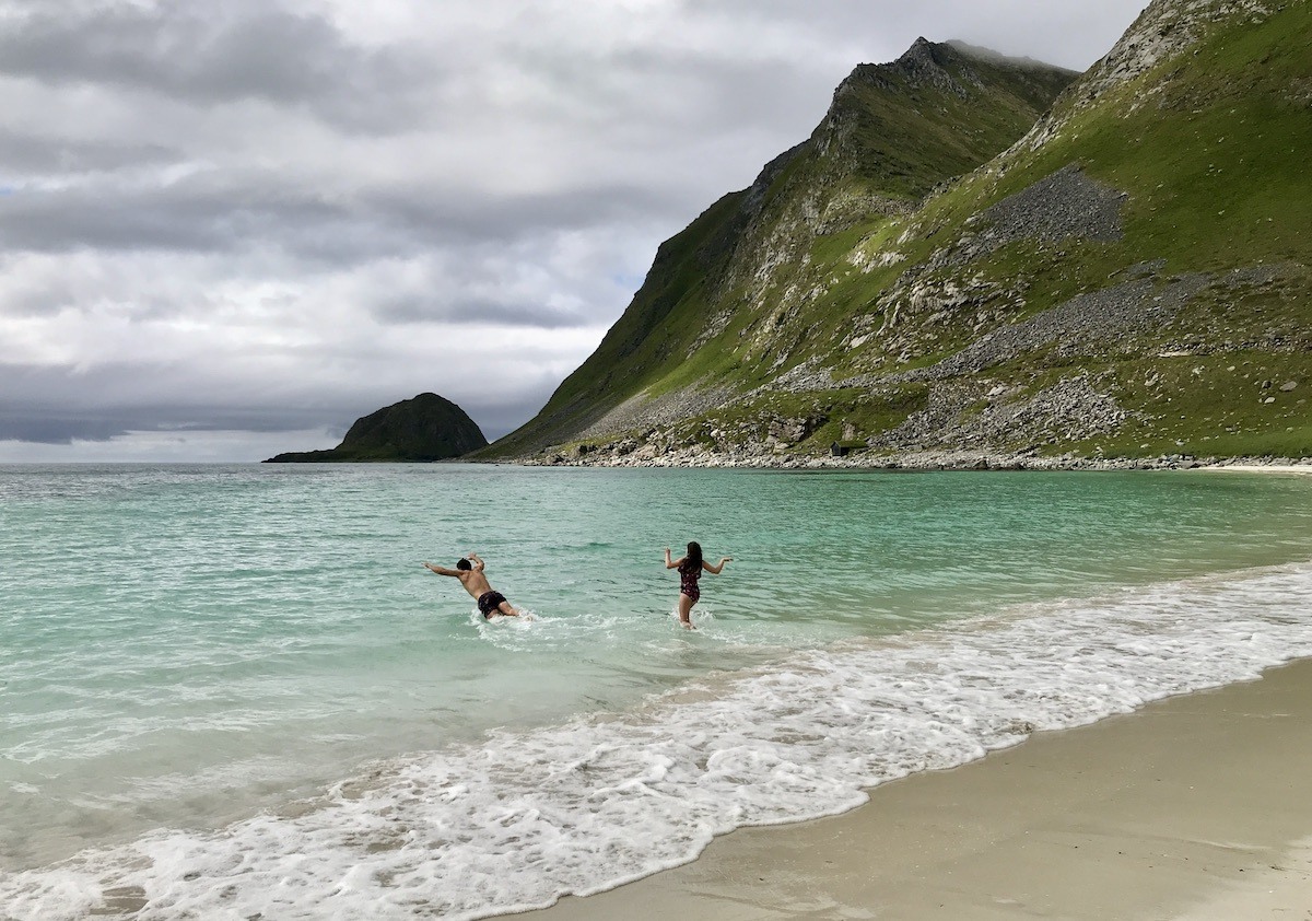 Haukland Beach Lofoten Islands