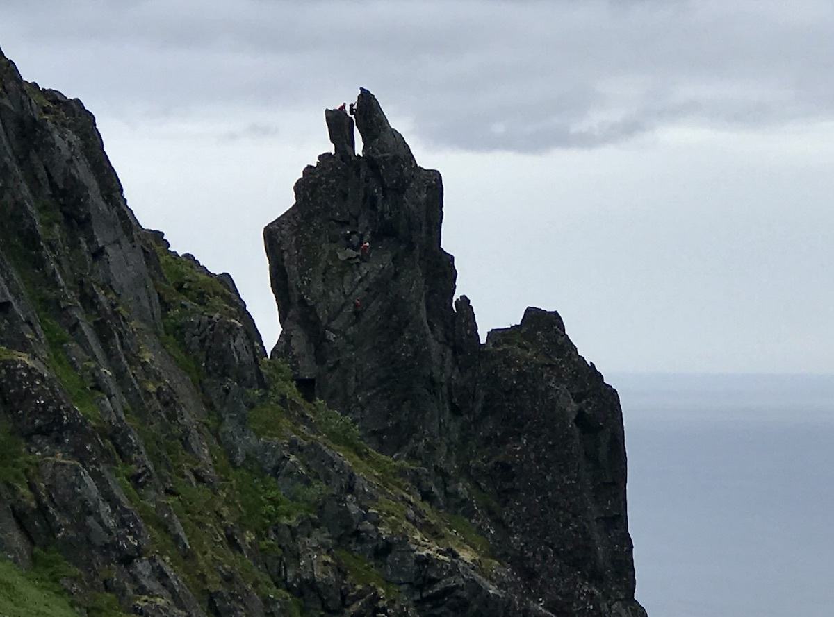 Svolvaergeita Climb Lofotens