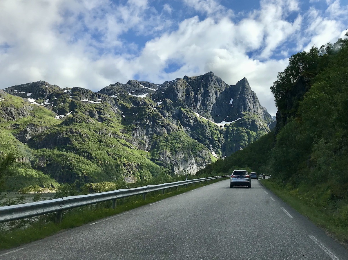 Driving in The Lofoten Islands