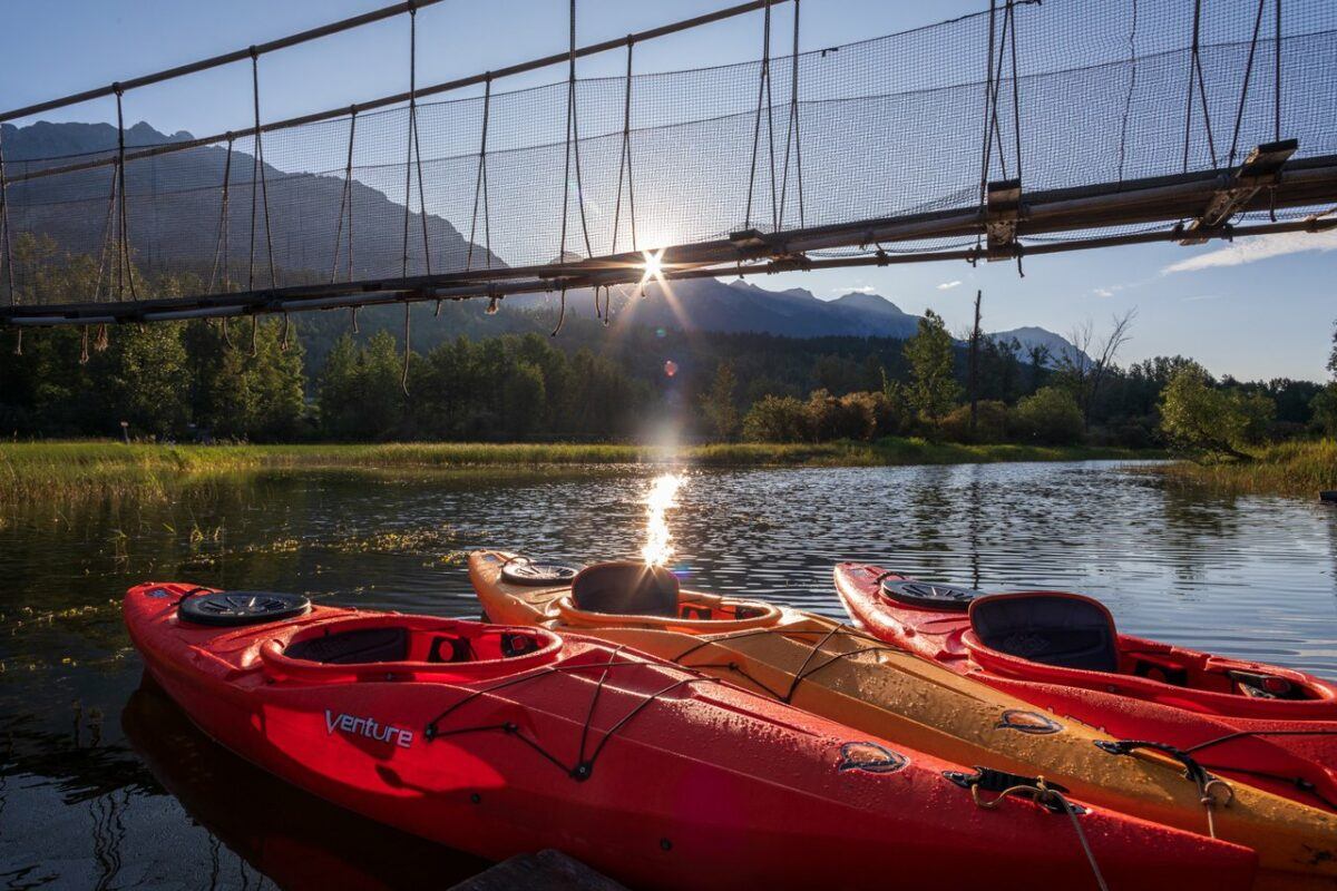 Kayaking in Golden, BC